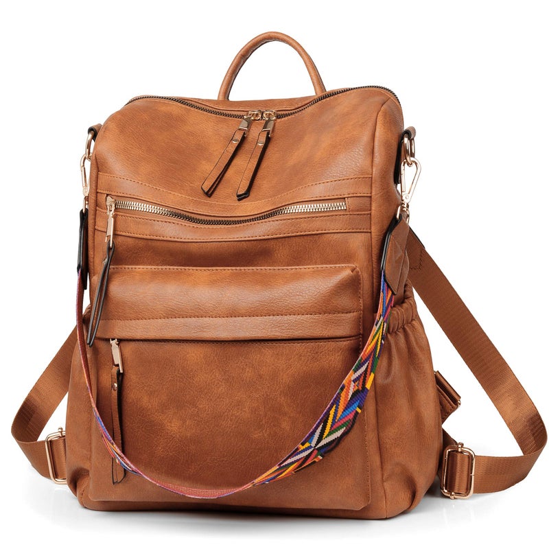 Dora & Liz Womens Backpack Purse Leather Fashion Travel Backpack Purse for Women Designer Ladies Shoulder Bags - Image 1